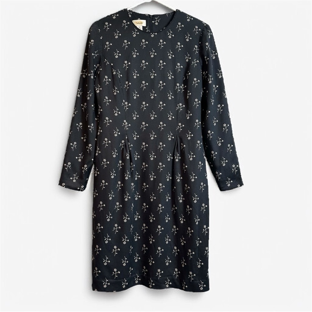 Vintage Talbots Wool Blend Long Sleeve Floral Dress
